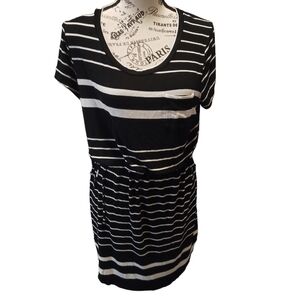Striped knit dress